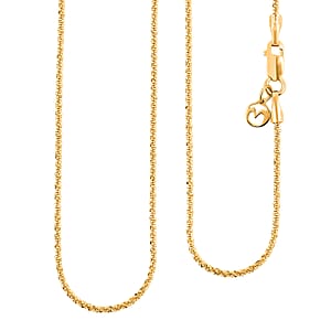Spark Chain Necklace in 14K YG Over Sterling Silver 2.8 Grams 18 Inches