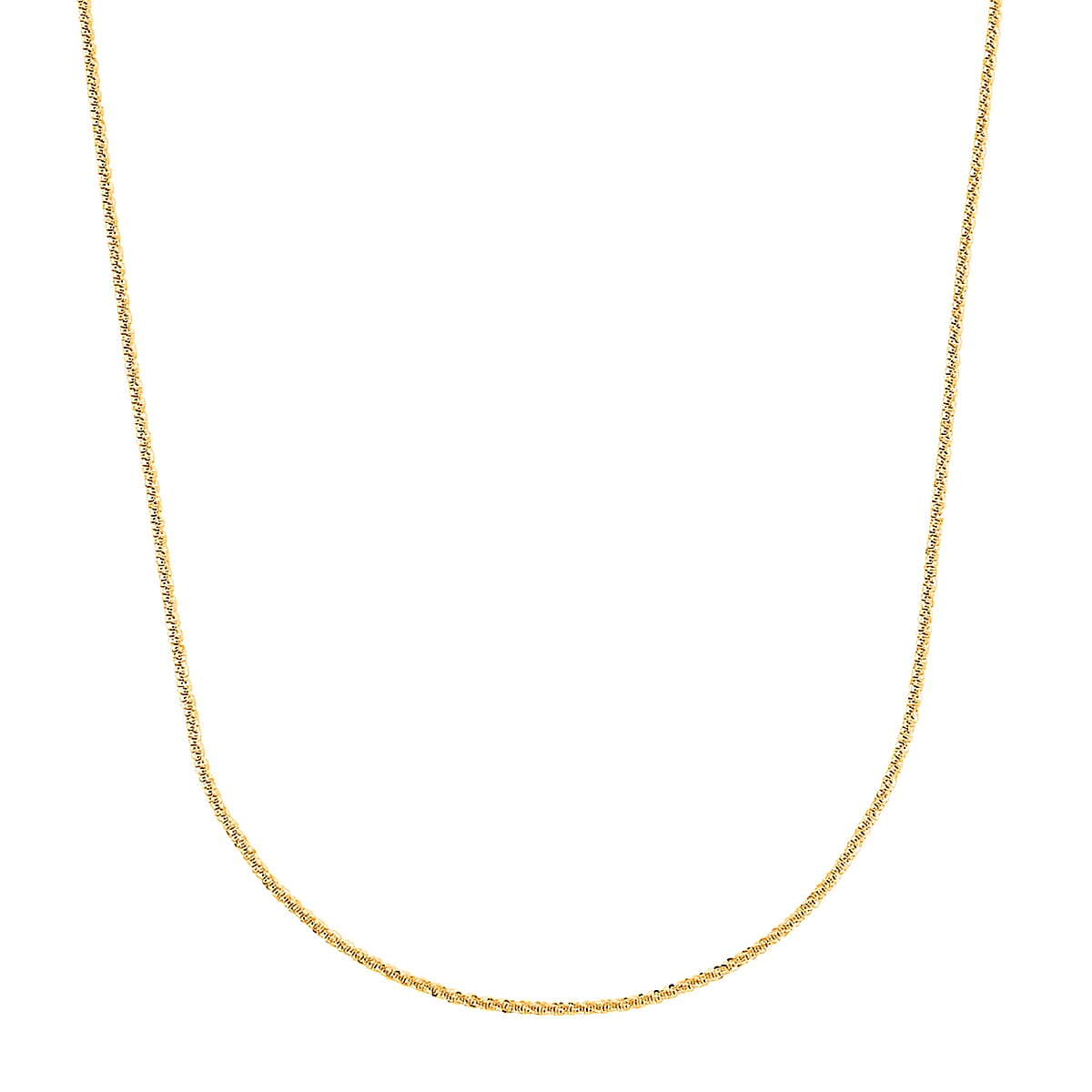 Spark Chain Necklace in 14K YG Over Sterling Silver 2.8 Grams 18 Inches image number 2