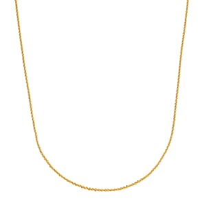 Spark Chain Necklace in 14K YG Over Sterling Silver 2.8 Grams 18 Inches