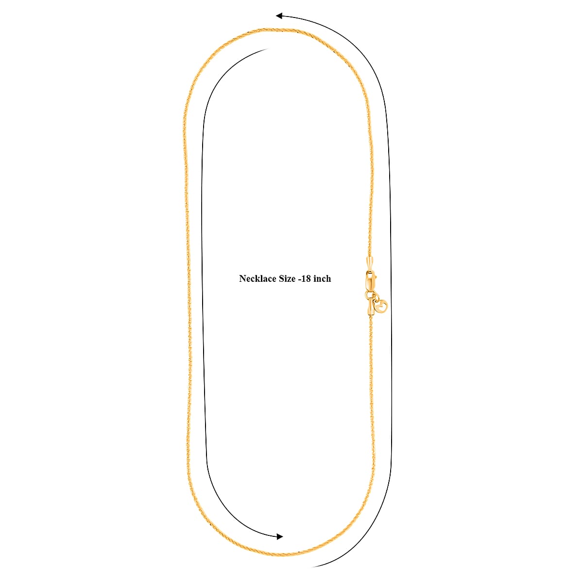 Spark Chain Necklace in 14K YG Over Sterling Silver 2.8 Grams 18 Inches image number 5