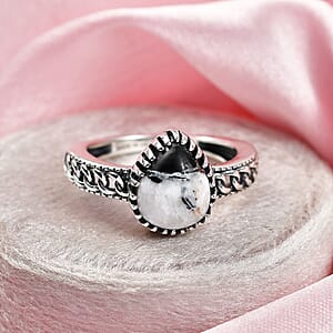 D'Joy Premium White Buffalo 2.80 ctwv Ring in Sterling Silver (Size 7.0)