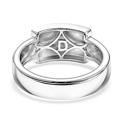 D'Joy Passport to Israel 18K Vermeil RG and Rhodium Over Sterling Silver Band Ring (Size 7.0)