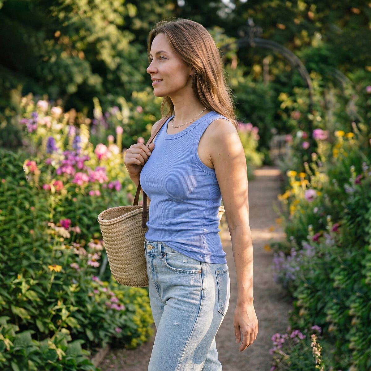 La Marey Set of 2 Charcoal and Blue Tank Top - XXL image number 6