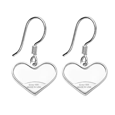 D'Joy Heart Earrings in Sterling Silver 3.75 Grams