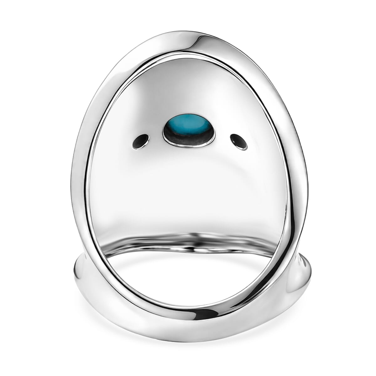 D'Joy Passport to Israel Artisan Crafted Sleeping Beauty Turquoise 1.15 ctw Ring in Sterling Silver (Size 6.0) image number 4