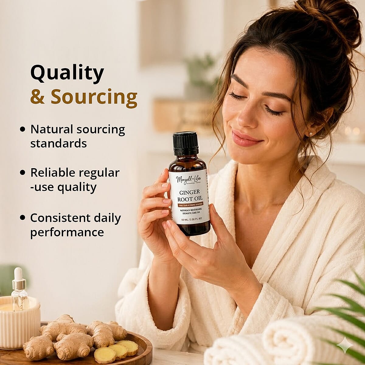 Marigold + Lotus Pure Ginger Root Oil (2.03oz)  image number 4