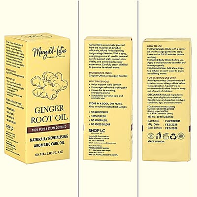 Marigold + Lotus Pure Ginger Root Oil (2.03oz)