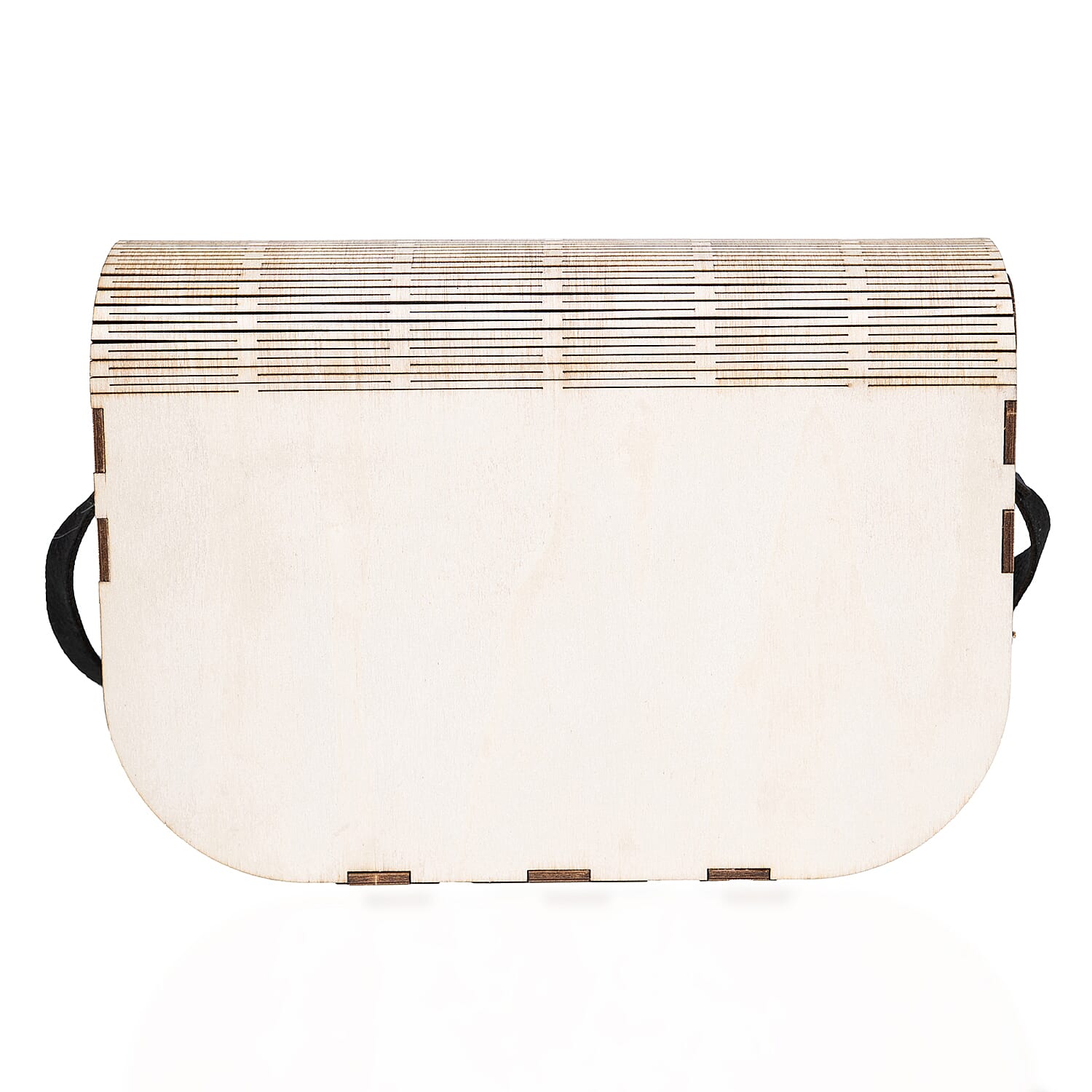 Passage Multi Color Feather Print Wood Round Shoulder Bag