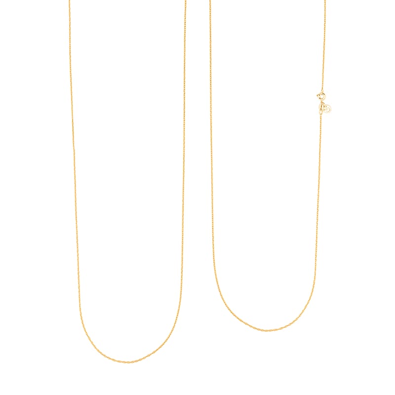 Oval Link Chain Necklace in 14K Yellow Gold Over Sterling Silver 1.3 Grams 30 Inches