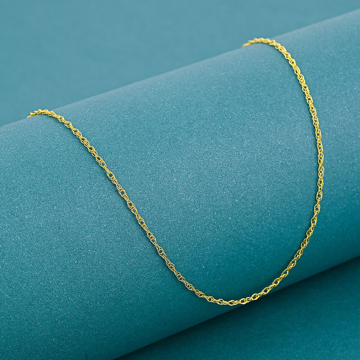 Oval Link Chain Necklace in 14K Yellow Gold Over Sterling Silver 1.3 Grams 30 Inches image number 1