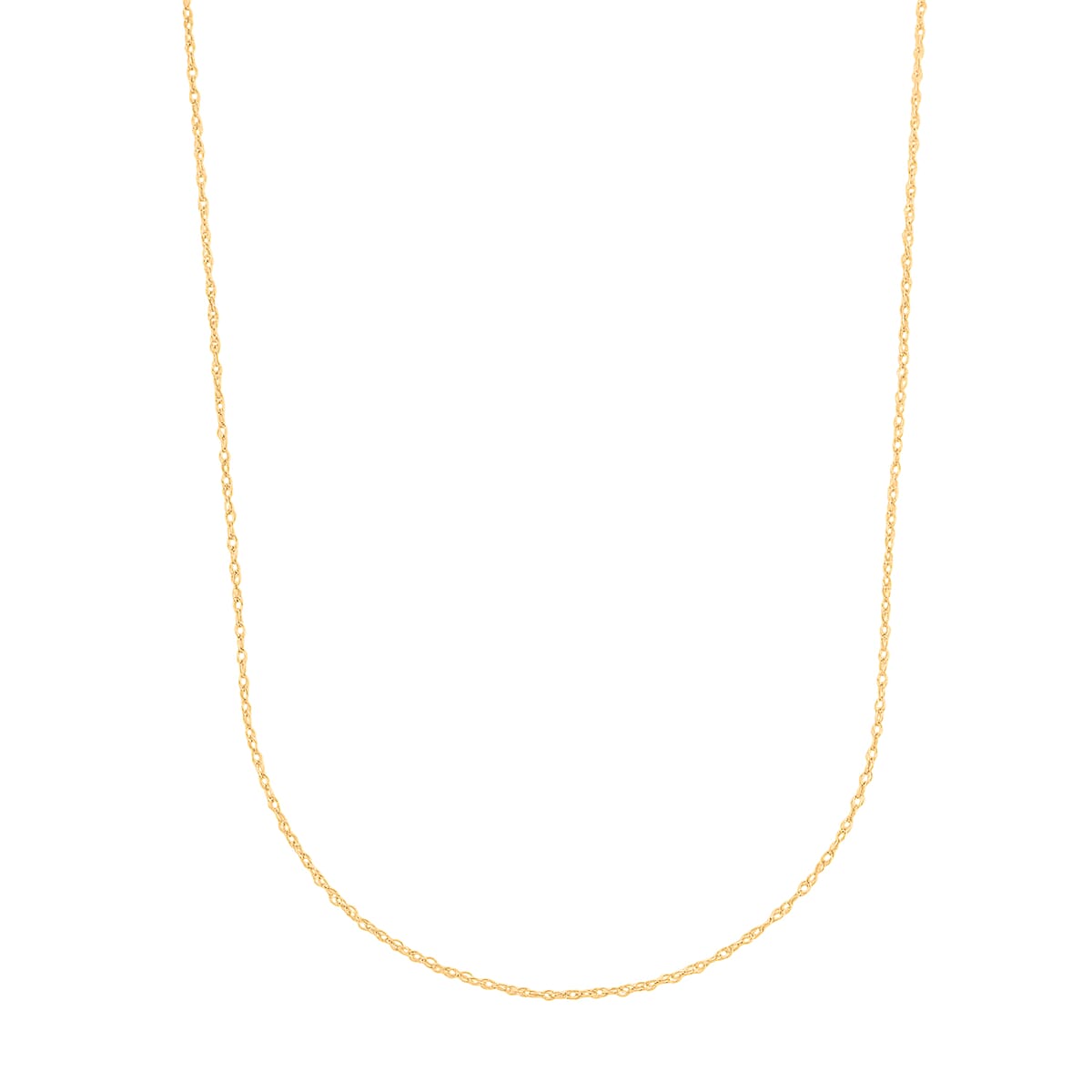 Oval Link Chain Necklace in 14K Yellow Gold Over Sterling Silver 1.3 Grams 30 Inches image number 3