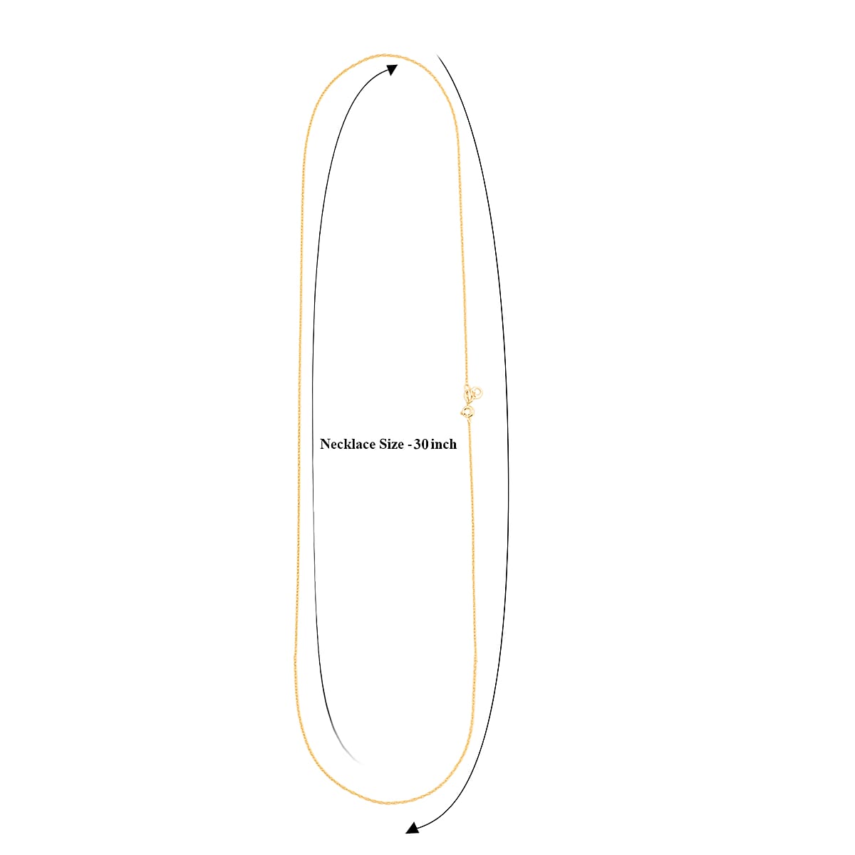 Oval Link Chain Necklace in 14K Yellow Gold Over Sterling Silver 1.3 Grams 30 Inches image number 6