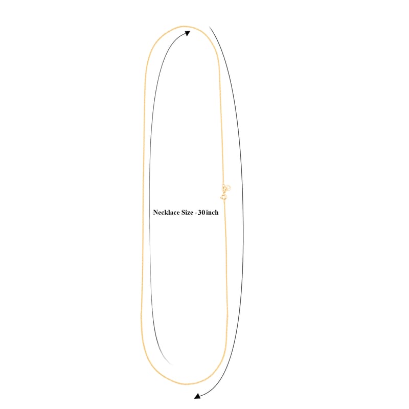 Oval Link Chain Necklace in 14K Yellow Gold Over Sterling Silver 1.3 Grams 30 Inches