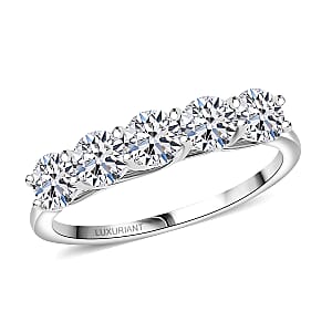 Luxuriant Lab Grown Diamond Band Ring in 950 Palladium 1.30 ctw (Size 6.5)