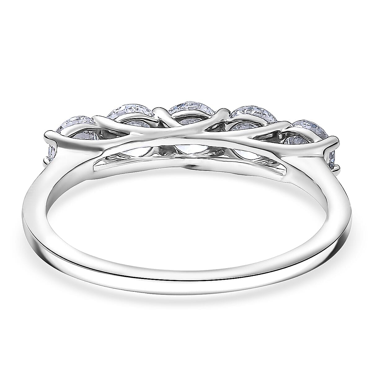 Luxuriant Lab Grown Diamond Band Ring in 950 Palladium 1.30 ctw (Size 11.5) image number 3