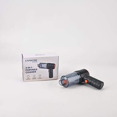 Livmore 2 in 1 Vacuum Cleaner for Home & Car - Black