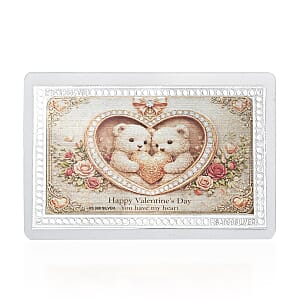 999 Fine Silver You Have my Heart Emboss Sheet 1g