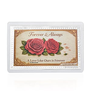 999 Fine Silver Forever & Always Emboss Sheet 1g