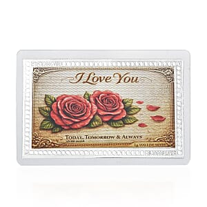 Valentine Special Deal 999 Fine Silver Forever & Always Emboss Sheet 1g