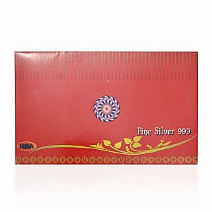 Valentine Special Deal 999 Fine Silver Forever & Always Emboss Sheet 1g