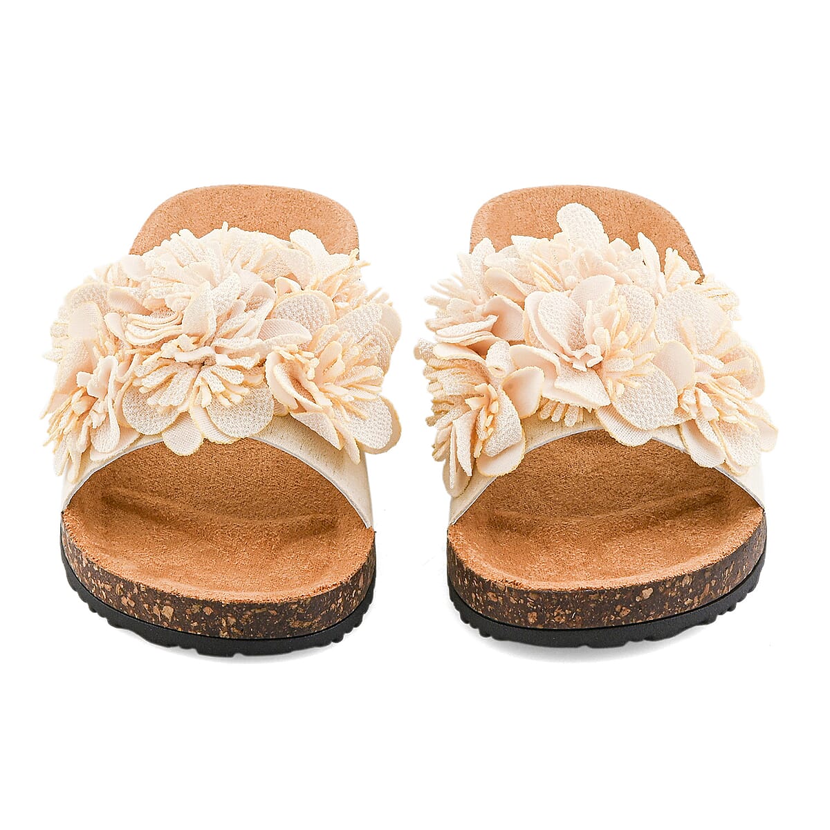 ELIZABETH & NICOLE Cream Floral Sandals (Size 10) image number 5