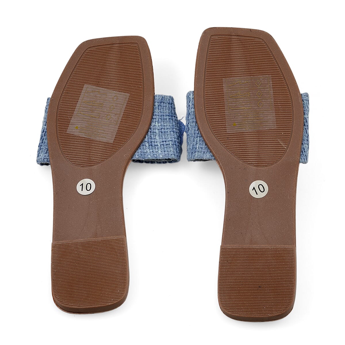 Denim Floral Sandals  -9 image number 6