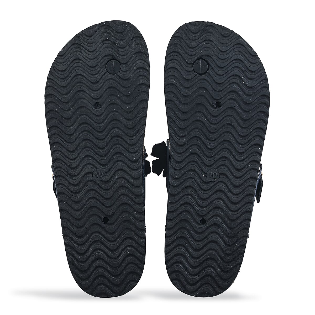 Love 83 Denim Floral Sandals -10 image number 6