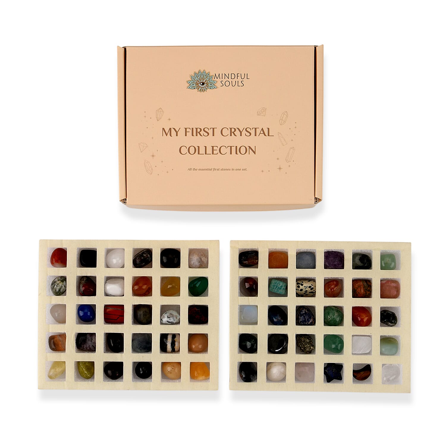 60pcs Crystal Kit - Multi Color (17.5x14x6cm)