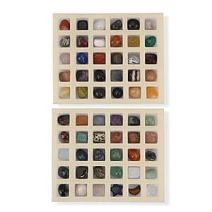 60pcs Crystal Kit  stone size: about 20mm box size:  about 17.5x14x6cm weight about: 563g Material: Stones Color: Multi color