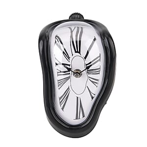 Livmore Black Melting Table Clock (1xAA Battery Not Included)