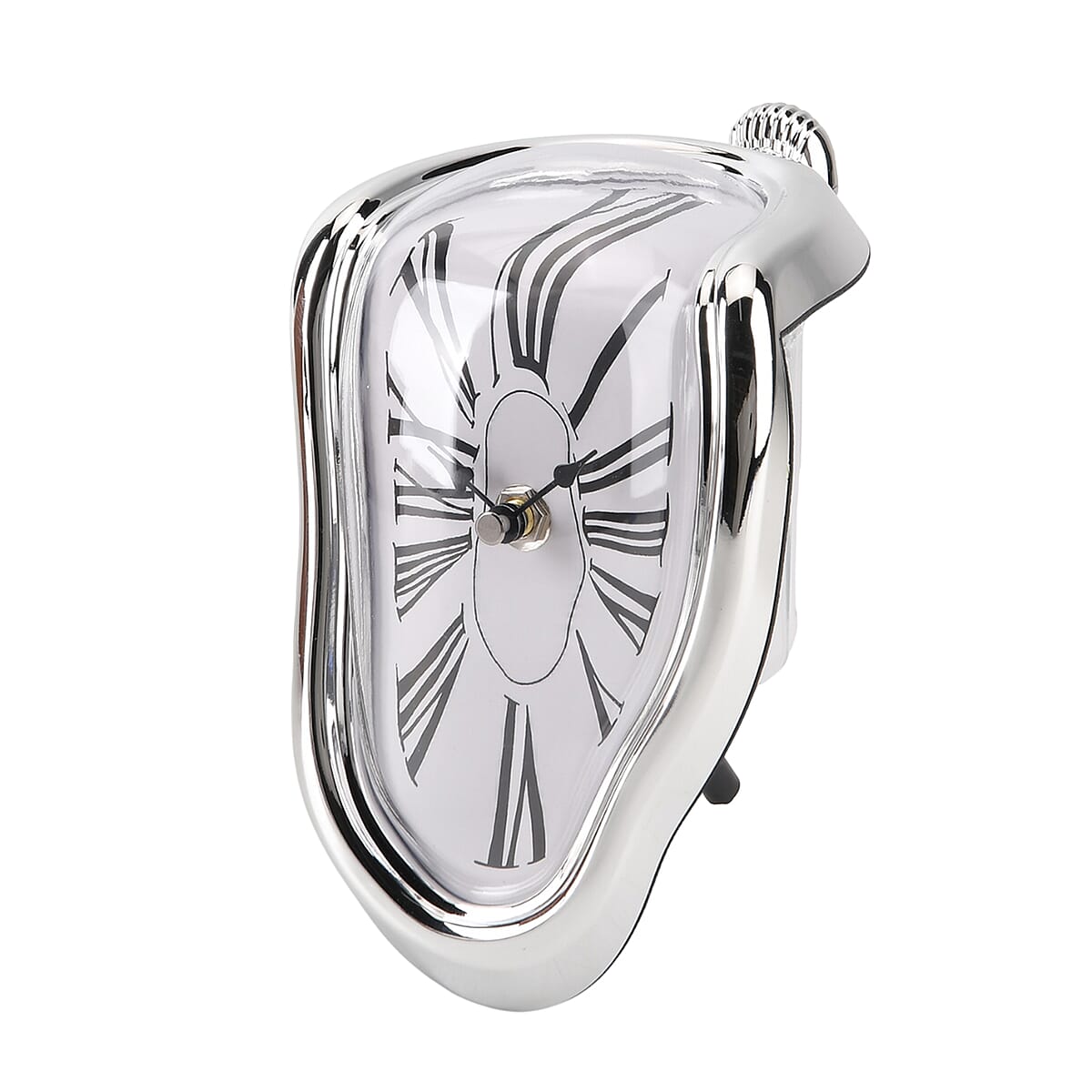 Livmore Silver Melting Table Clock (1xAA Battery Not Included) image number 4