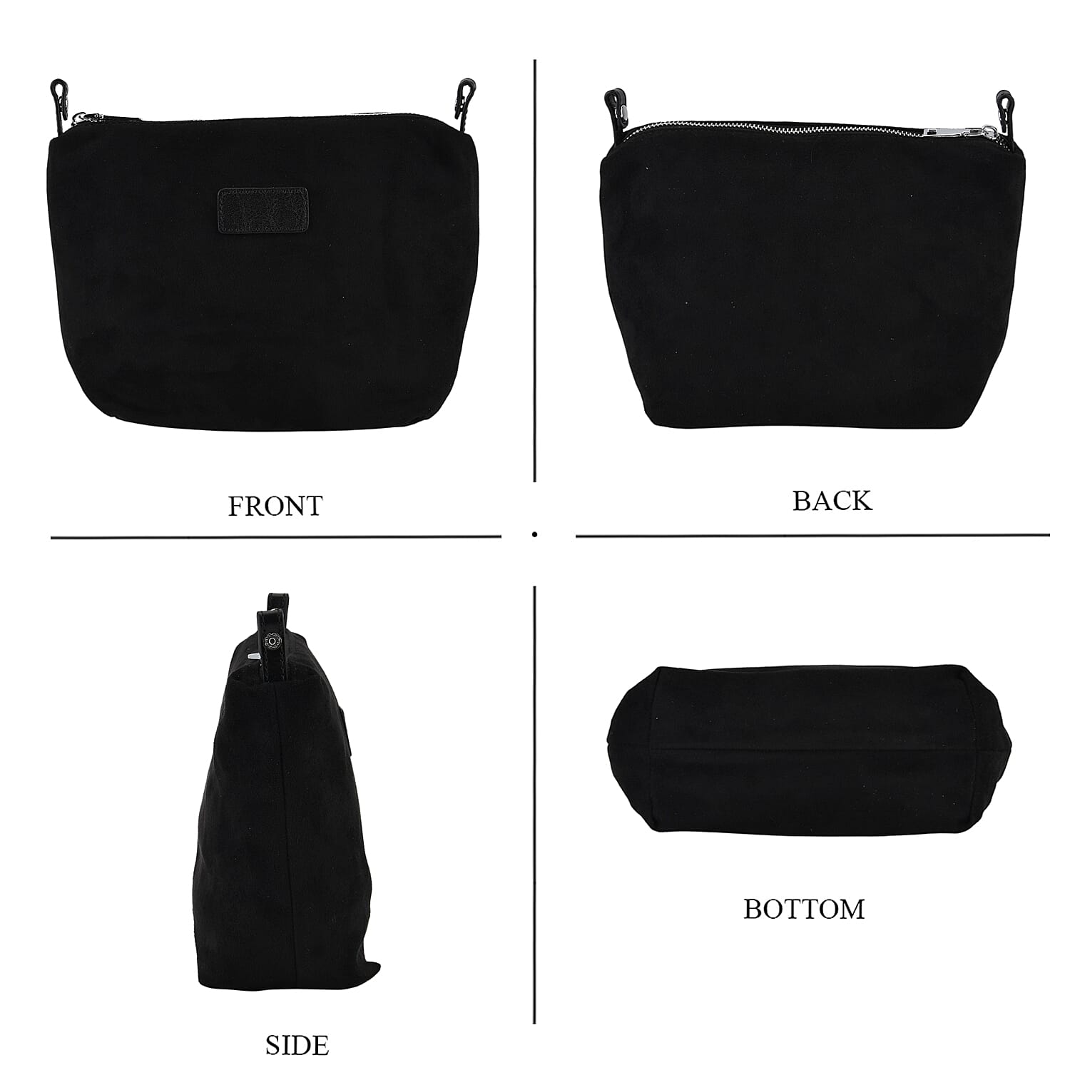 La Marey Black Genuine Leather Tote Bag