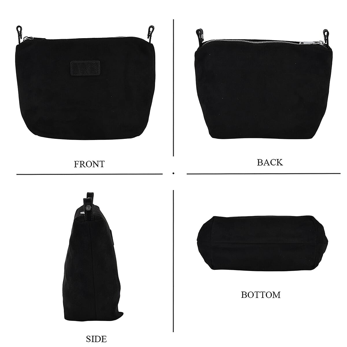 La Marey Black Genuine Leather Tote Bag image number 6