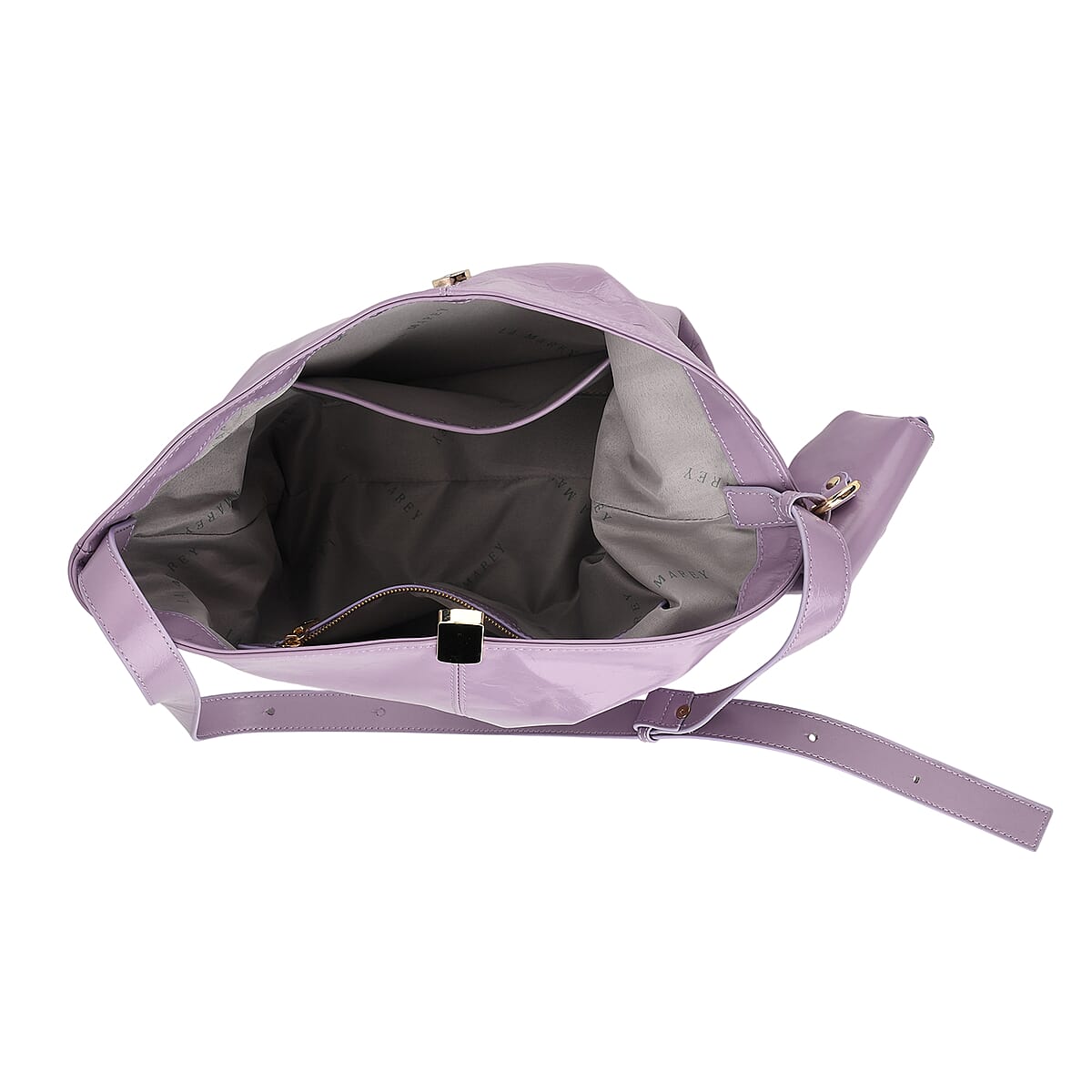 La Marey Lavender Genuine Leather Crossbody Bag image number 5