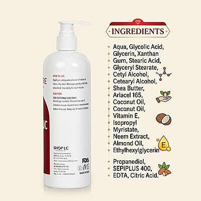Marigold & Lotus 12% Glycolic Acid Skin Renewal Body Lotion