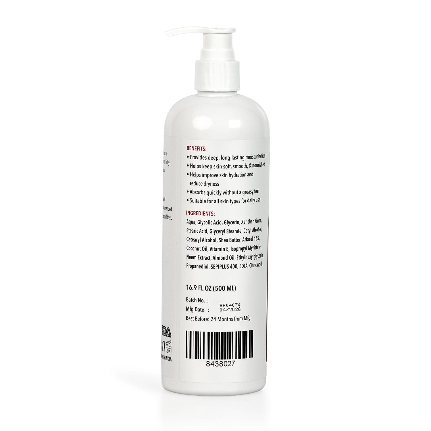 Marigold & Lotus 12% Glycolic Acid Skin Renewal Body Lotion