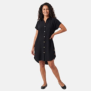 La Marey Black Woven Dress - One Size Fits Most