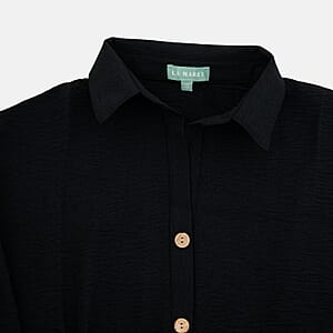 La Marey Black Woven Dress - One Size Fits Most