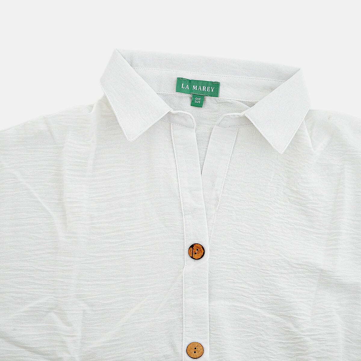 La Marey White Woven Dress - One Size Fits Most image number 3
