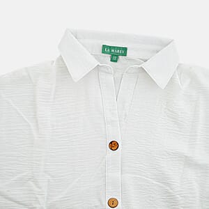 La Marey White Woven Dress - One Size Fits Most