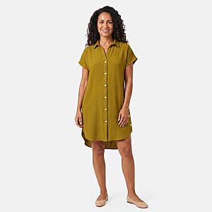 La Marey Yellow Woven Dress - One Size Fits Most