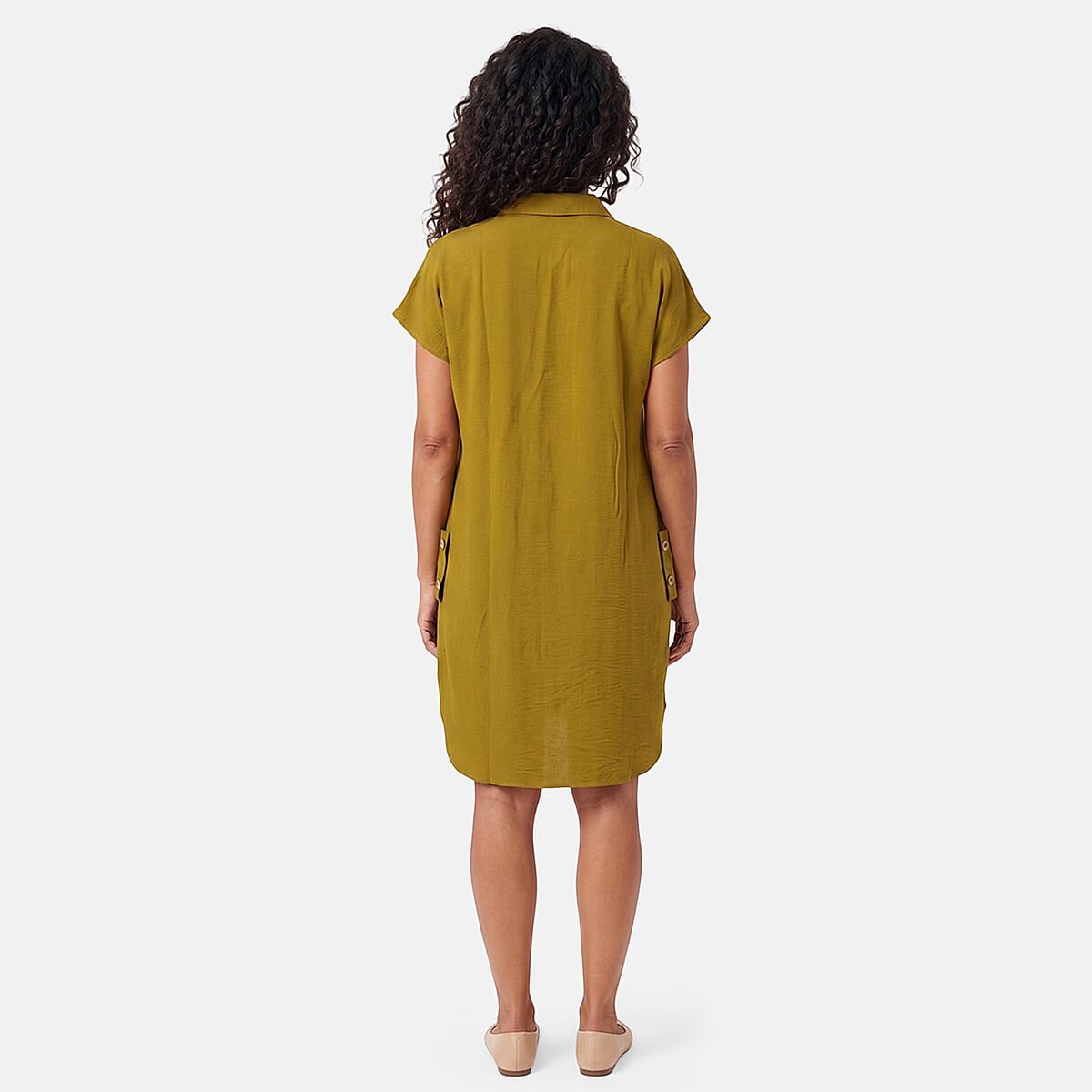 La Marey Yellow Woven Dress - One Size Fits Most image number 2