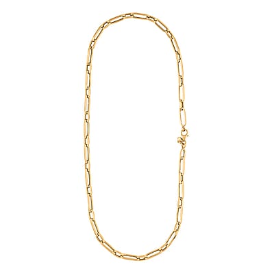 14K Yellow Gold 2.5mm Paperclip Necklace (24 Inches)(2.7g)