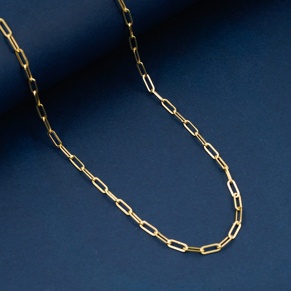 14K Yellow Gold 2.5mm Paperclip Necklace (22 Inches)(2.6g) image number 1