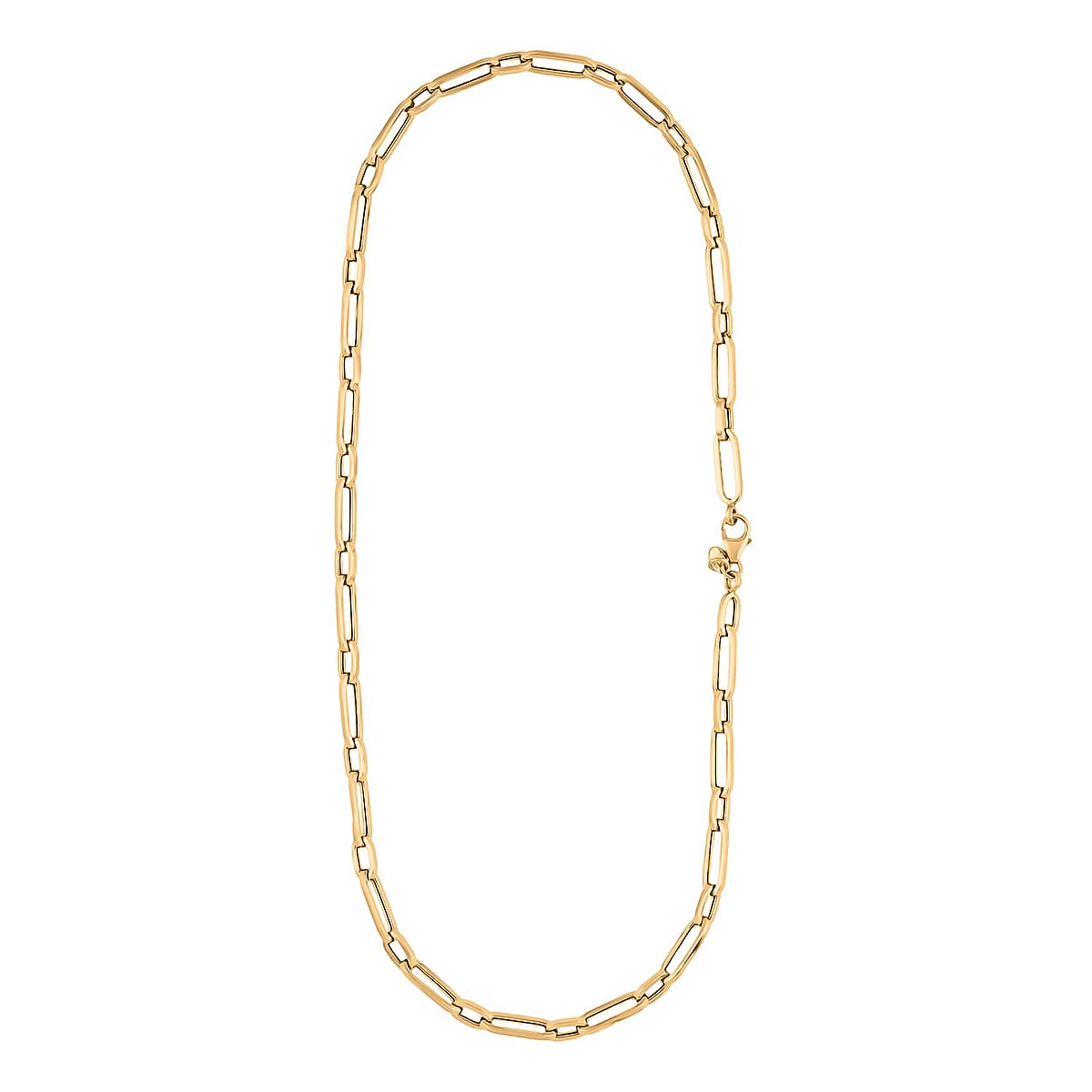 14K Yellow Gold 2.5mm Paperclip Necklace (22 Inches)(2.6g) image number 4