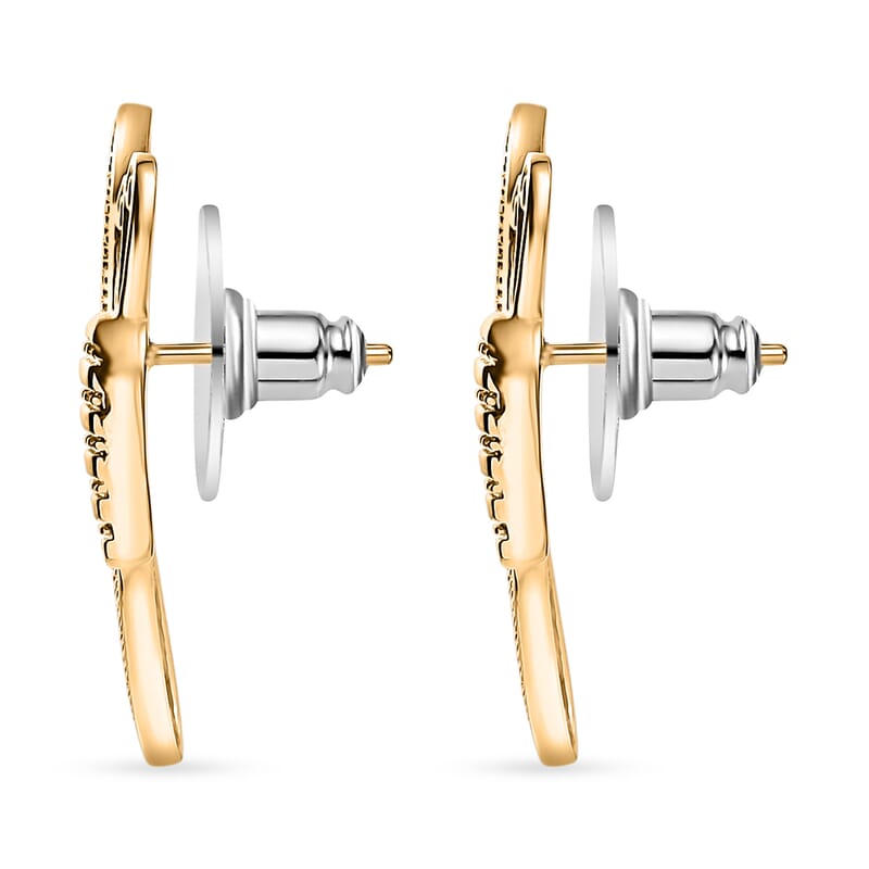 D'Joy Passport to Turkey Butterfly Earrings in 18K Vermeil Yellow Gold Over Sterling Silver