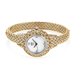 EverTrue Bangle Bracelet in 18K YG Plated (7.25 In)