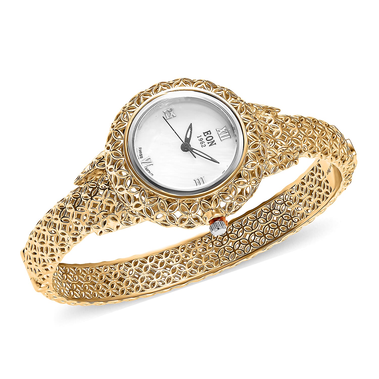 EverTrue Bangle Bracelet in 18K YG Plated (7.25 In)