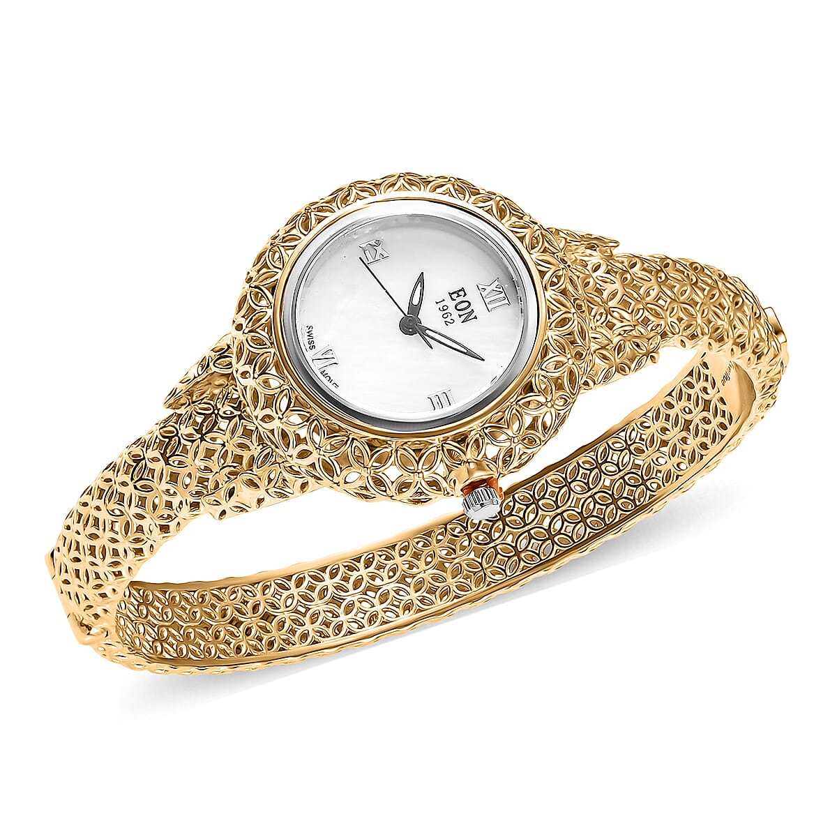 EverTrue Bangle Bracelet in 18K YG Plated (7.25 In) image number 4