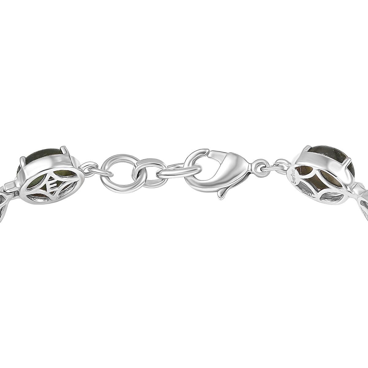 EverTrue Malagasy Labradorite 19.15 ctw Aurora Blossom Bracelet in Platinum Bond (7.25 In) (Del. in 7-10 Days) image number 3